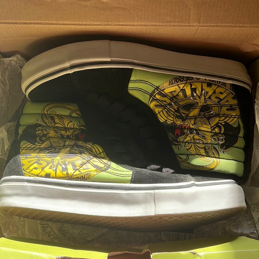 COPY - Size 9.5 LE Steve caballero powell peralta Vans Sk8 Hi (original box inc…